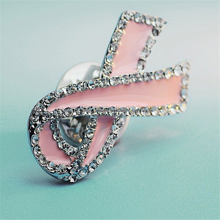 Crystal Ribbon Lapel Pins