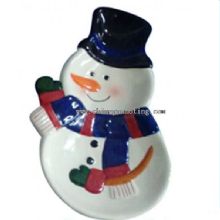 snowman christmas plate images