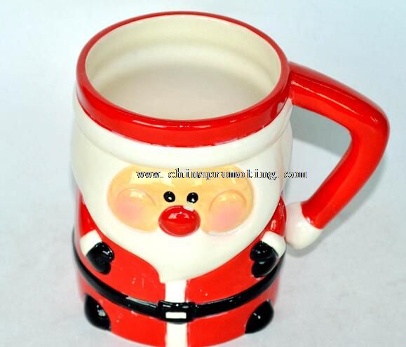divertida taza de cerámica decorativa de la Navidad