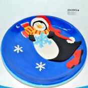 ceramic child plate with cartoon images