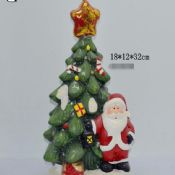Portacandele in ceramica dell&#39;albero di Natale images