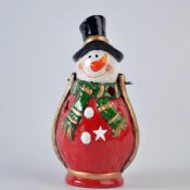 ceramic snowman/santa lantern light images