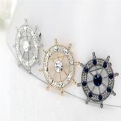 Crystal Achor Shape Lapel Pin images