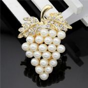 Épingles de revers de forme raisin perles Mini Badge images