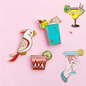 Multi Drink emalj metall kavajslag Badge Pins images