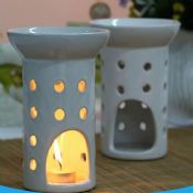 round shape ceramic oil burner images