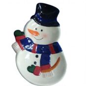 snowman christmas plate images