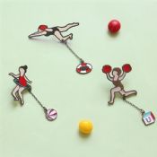 Sport Ball Form Kette Abzeichen Anstecknadeln images