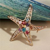 Starfish logam lencana Lapel Pin images