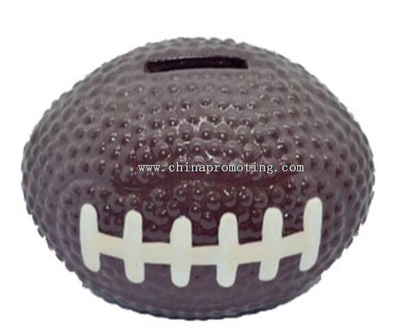 novelty ceramic football saying banks