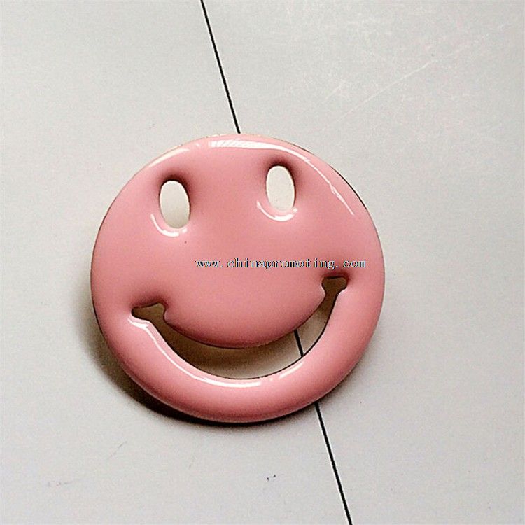 Smile twarz metalowa plakietka Lapel Pins