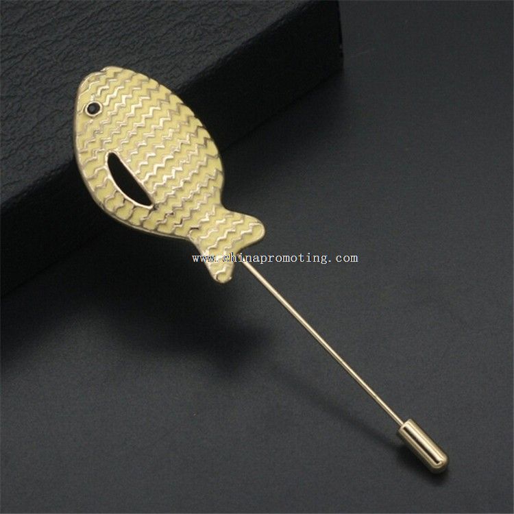 Ikan logam Lapel Pin