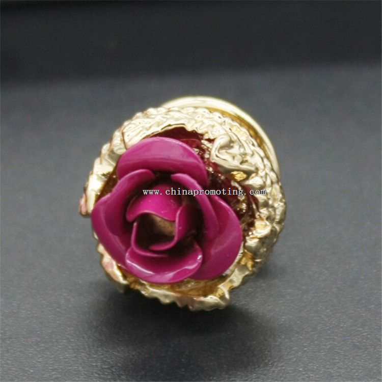Çiçek Metal rozet yaka Pin