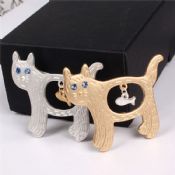 Cat Perdant Badge Collar pin images