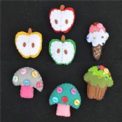 Fabric Fruit Shape Badge Lapel Pin images