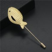 Fisk metall Lapel Pin images