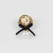 Pearl Perdant Charm Shape Badge Pins images