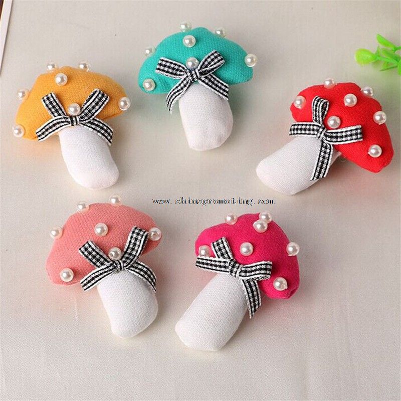 mushroom shape fabric pin children lapel pins