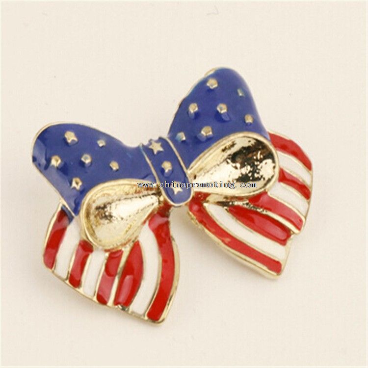 America Flag Metal Pin Badge