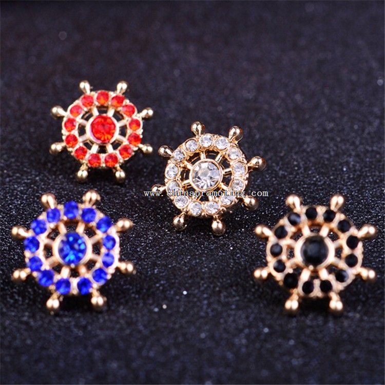 Crystal Material Lapel Button Pin