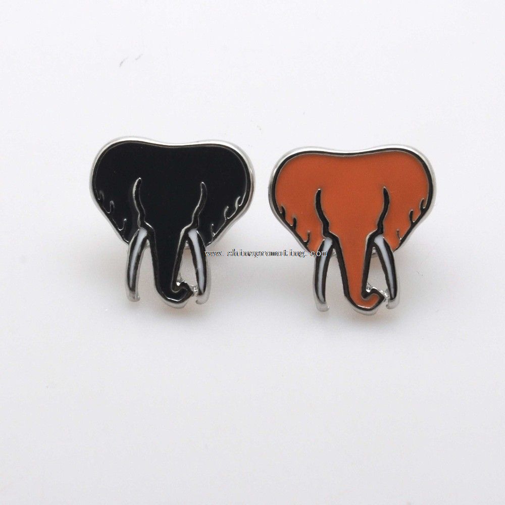 Elephent bentuk enamel pin