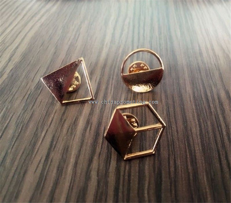 fashion shaped metal magnetic lapel pin