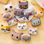 Cat Printing Shaped Badge Faric Pin images