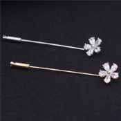 Crystal Flower skjorte Lapel Pins images