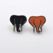 Elephent shape enamel pins images