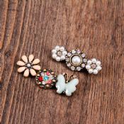flower shape rhinestone brooch pin images
