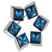 Parlak mavi elmas yaka Pin images