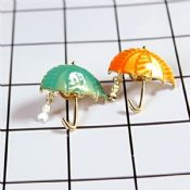Umbrella Perdant Lapel Pin images
