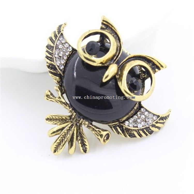 Broche hibou forme Badges