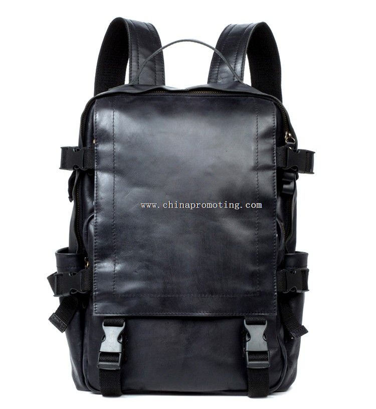 PU leather backpack