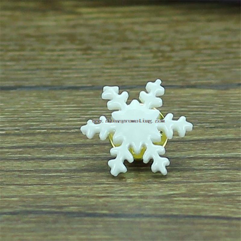 snowflake lapel pin