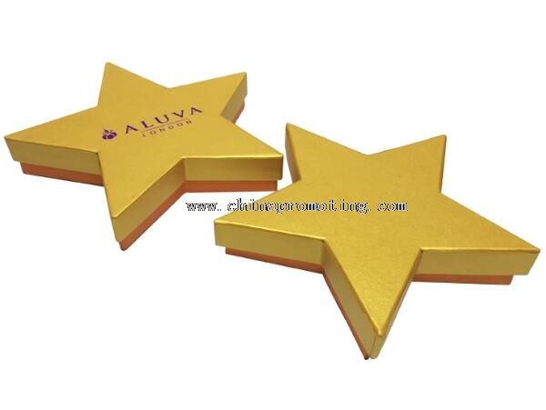 star shape round shape small cardboard boxes with lids