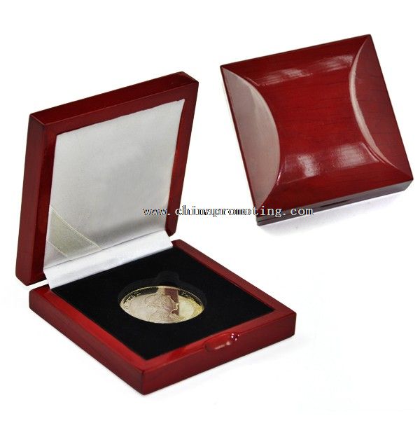 High end wooden coin case