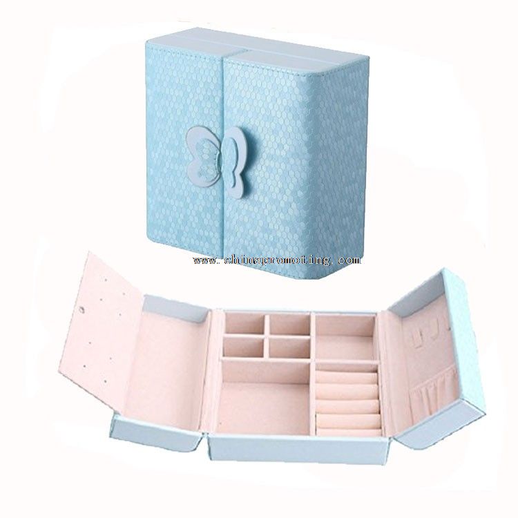 caja de empaquetado de la joyería de cuero