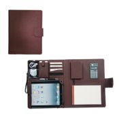 leather business conference folder with pad holder images
