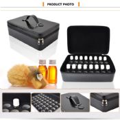 PU leather travel essential oil carrying case images