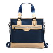 waterproof nylon+leather briefcase images