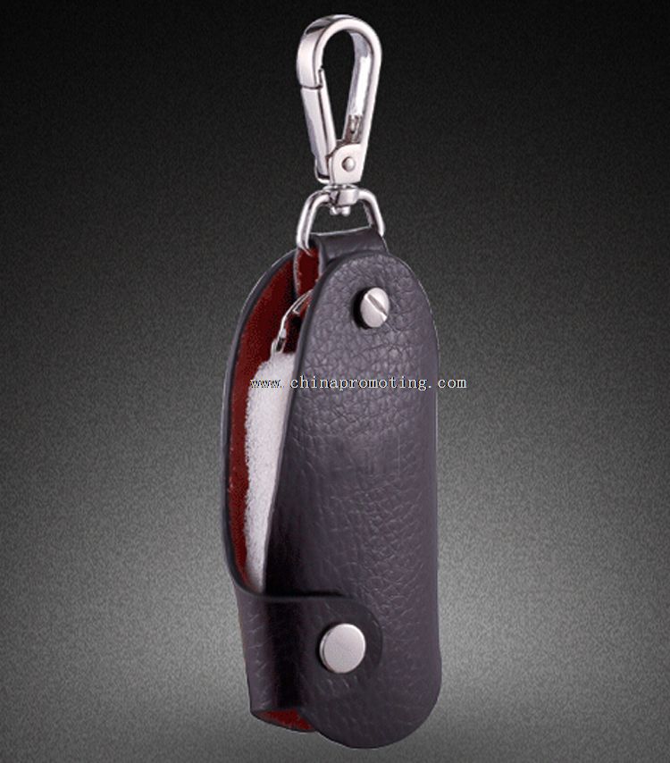 PU geunie leather car key holder