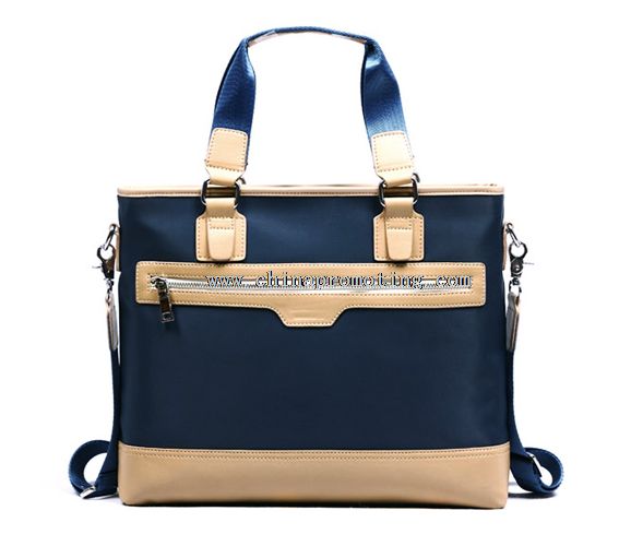 nylon impermeabile + valigetta in pelle