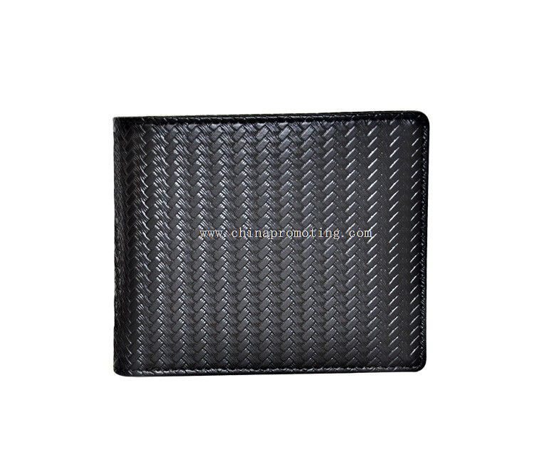 carbon fiber genuine leather wallet