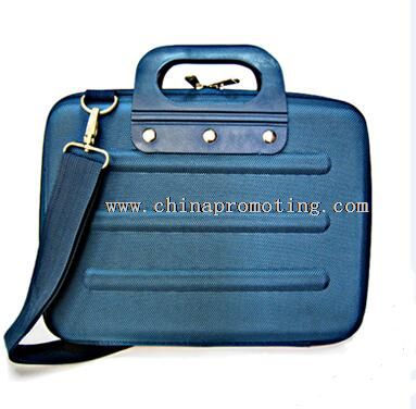 Derin mavi dayanıklı dizüstü bilgisayar omuz çantası