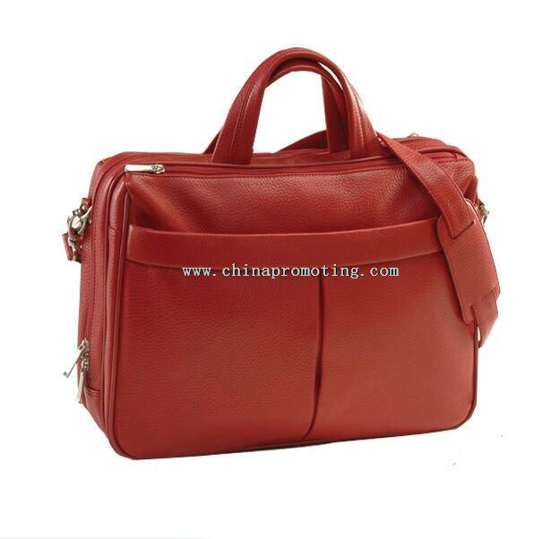 Genuine leather 17 inch laptop computer bag