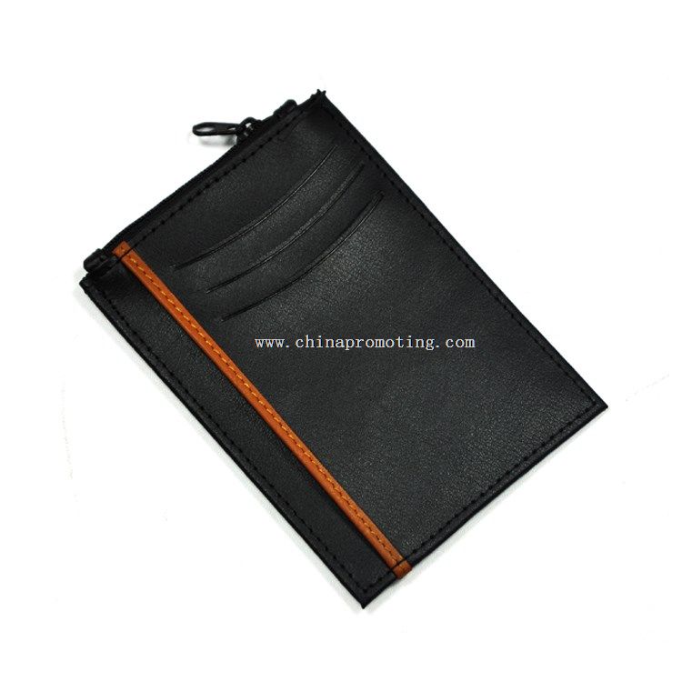 Genuine leather slim wallet