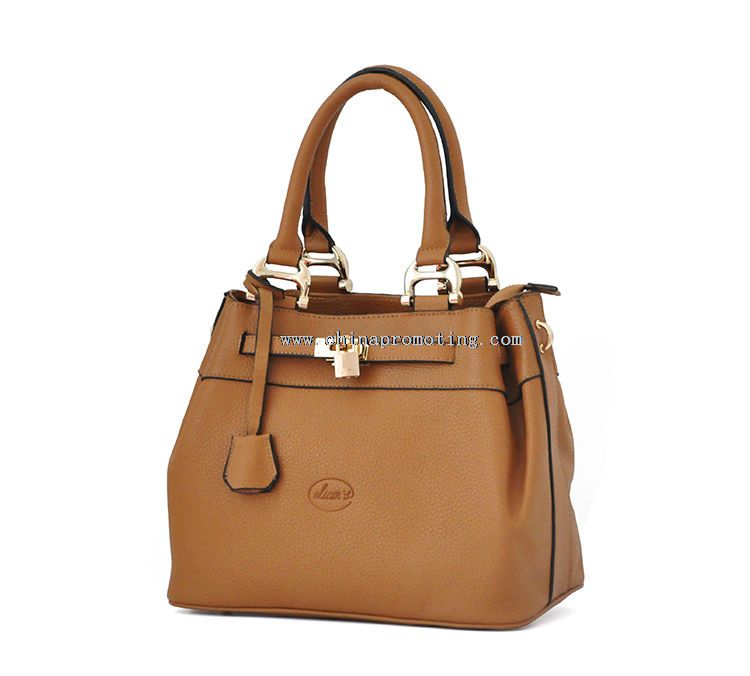 leather brown handbag