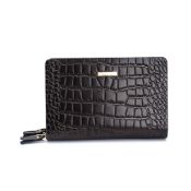 metal leather wallet double zipper images