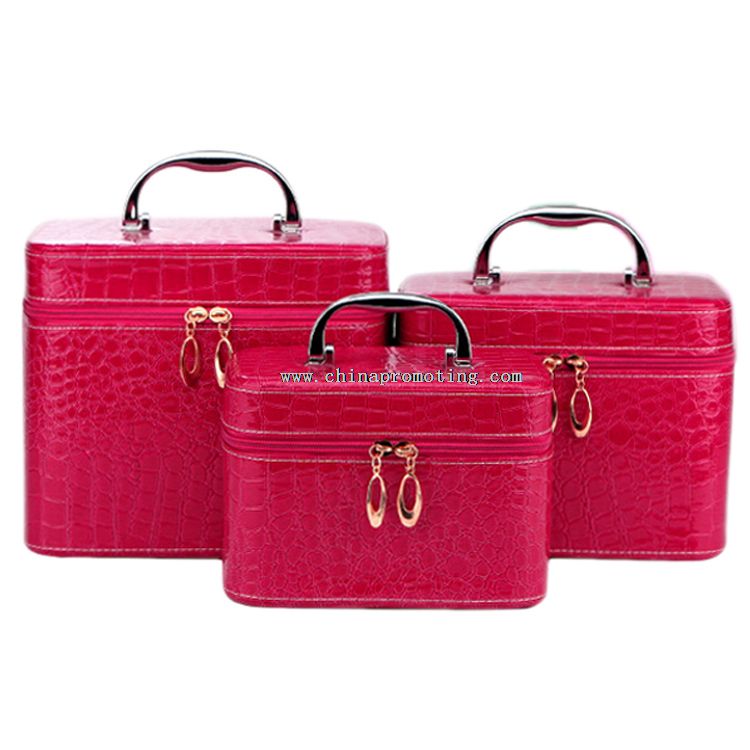 pu leather beauty vanity makeup case